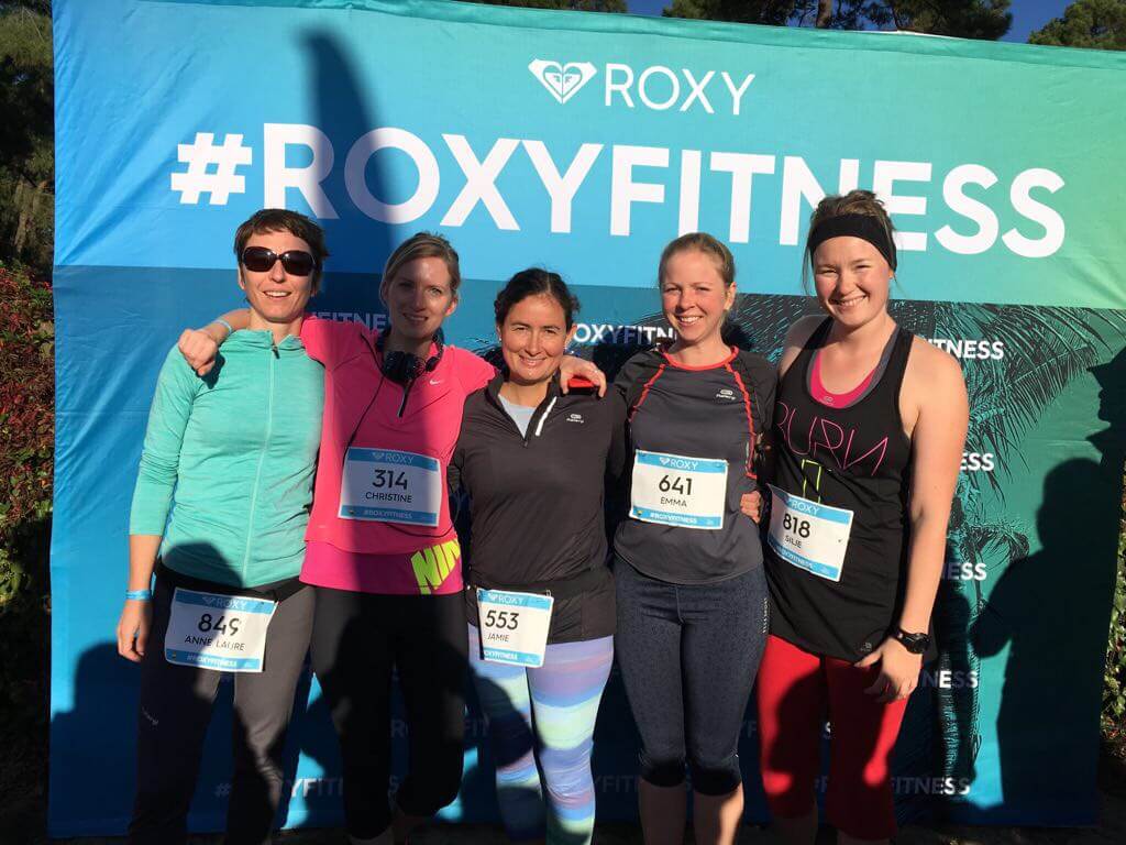 Roxy run SUP Yoga in Hossegor KALEIDOSCOPE ECOLE BILINGUE